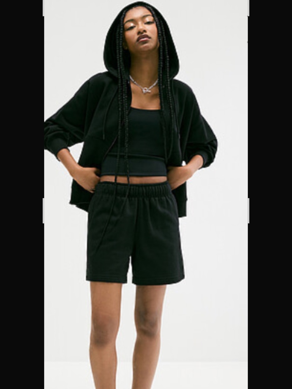 Organic Cotton black shorts